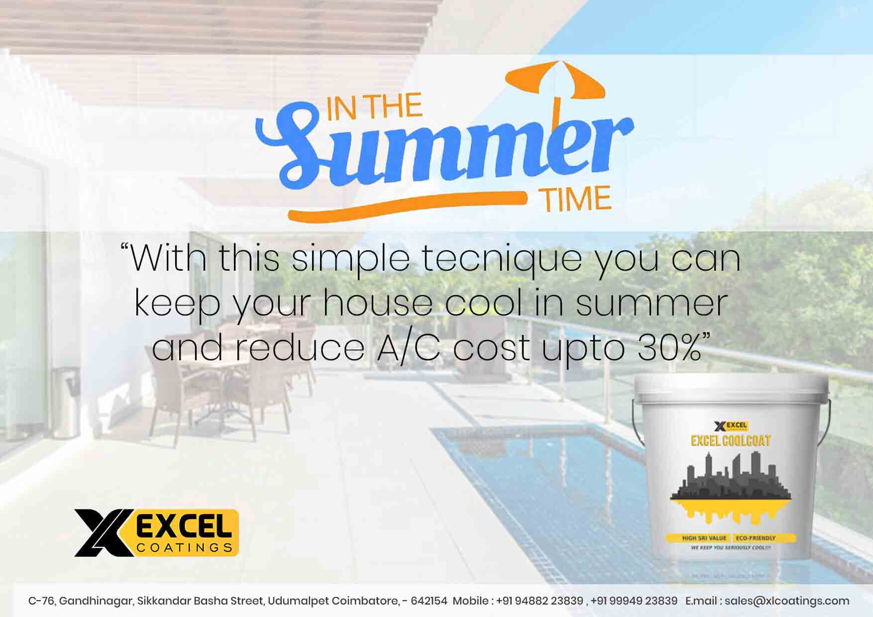 Heat reflective paint EXCEL Coatings